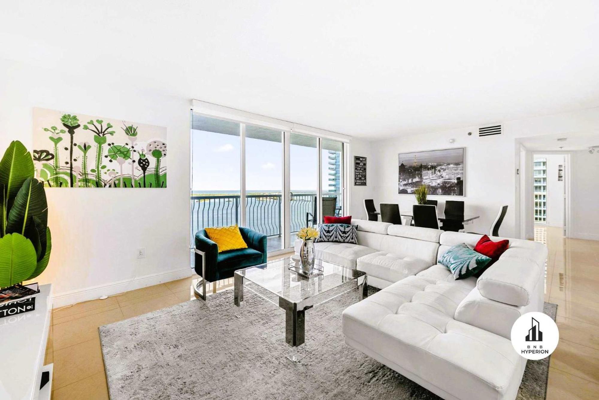 Bnb Hyperion - Luxe 3B Condo W City & Ocean Views Miami Exteriör bild